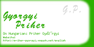 gyorgyi priher business card